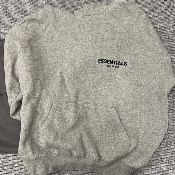 Essentials Tops - Grey essentials hoodie - bought from SSENSE tags on (size small) but oversized